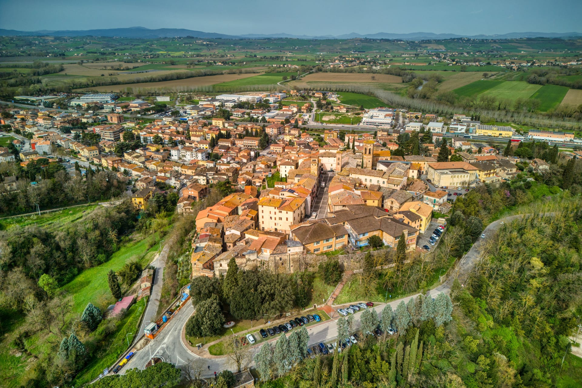 Panorama di Deruta, Provincia di Perugia, Umbria