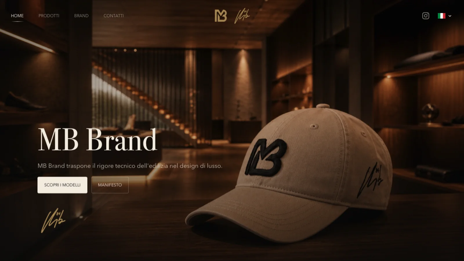 Anteprima del sito MB Brand