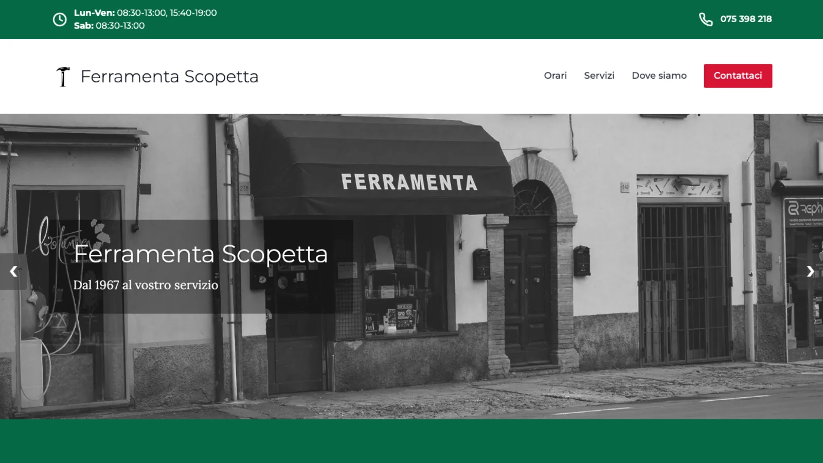 Anteprima del sito Ferramenta Scopetta