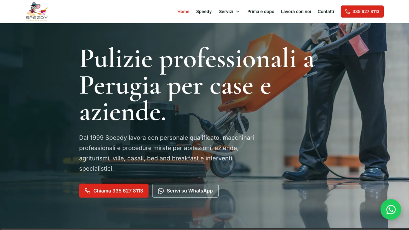 Anteprima del sito Impresa Pulizie Speedy